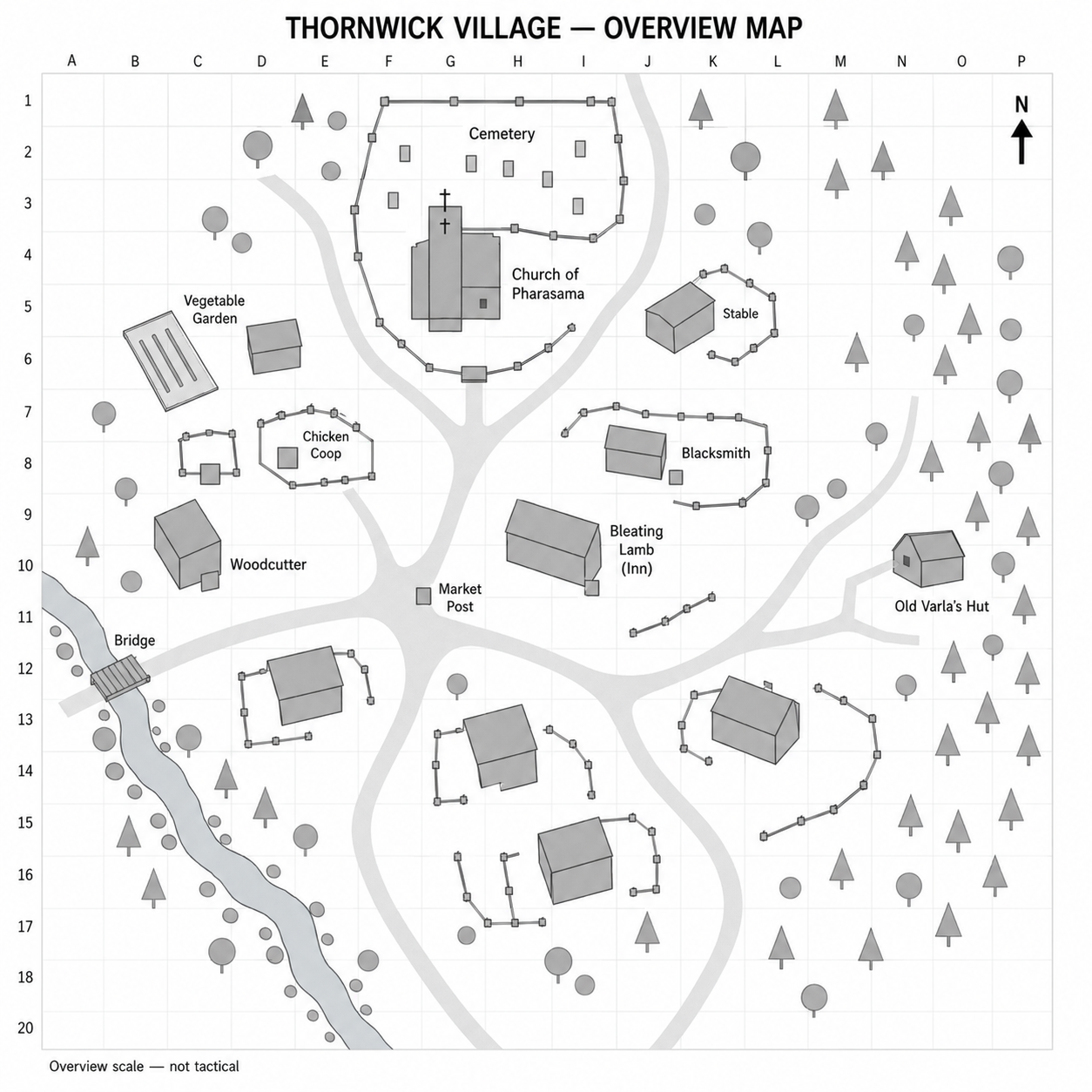 Thornwick Village Map