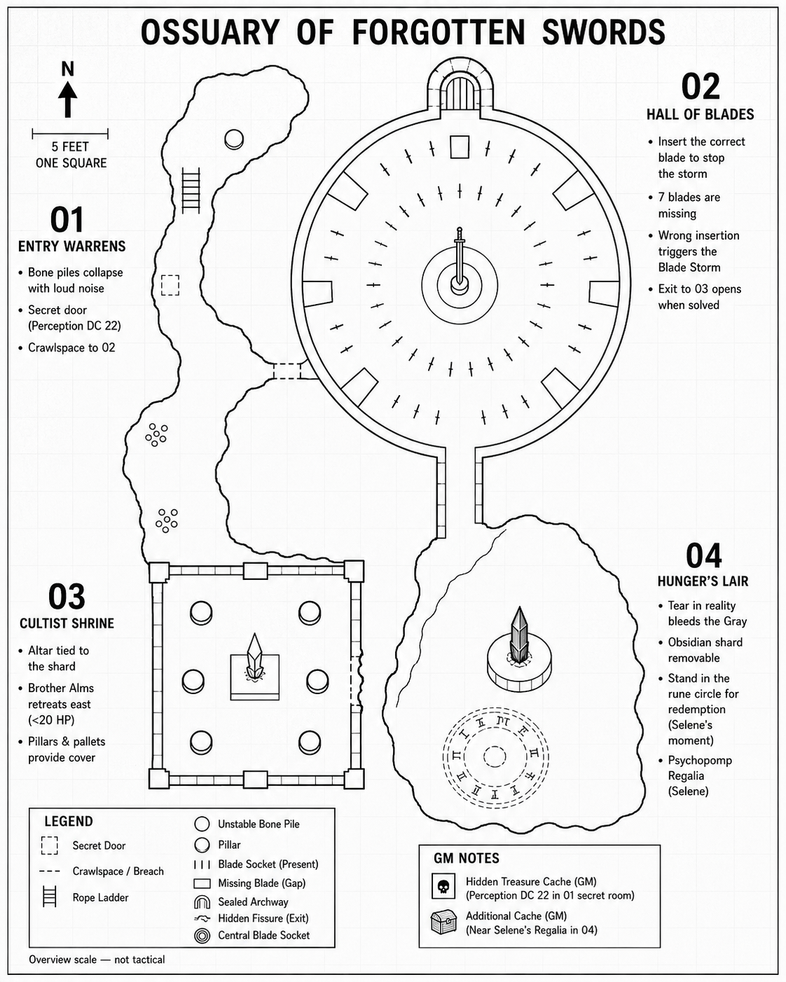 Ossuary Dungeon Map
