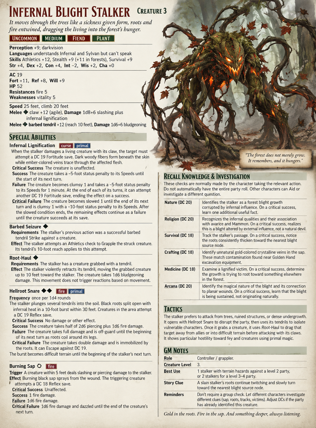 Infernal Blight Stalker