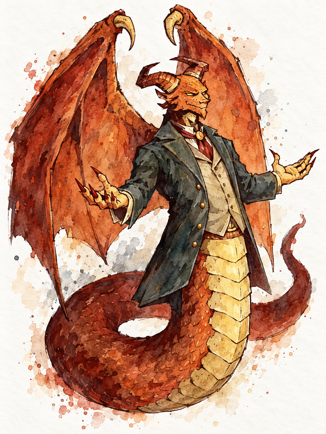 Mammon Watercolor