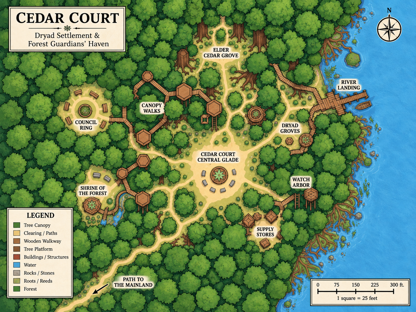 Cedar Court Sketch