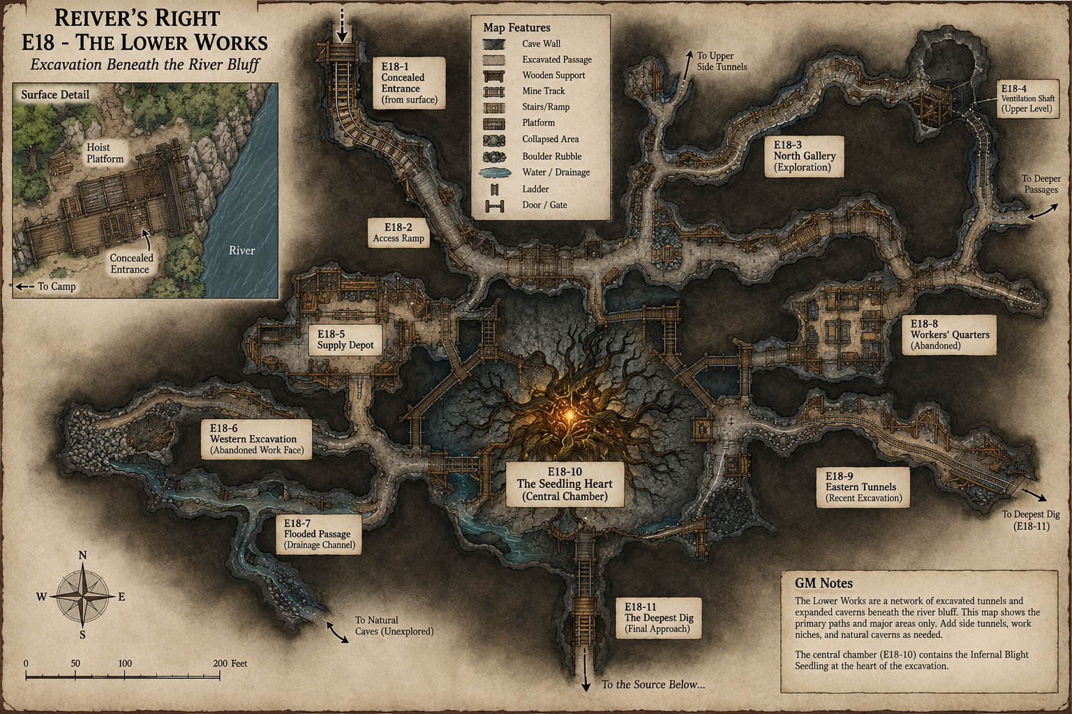 The Lower Works Map