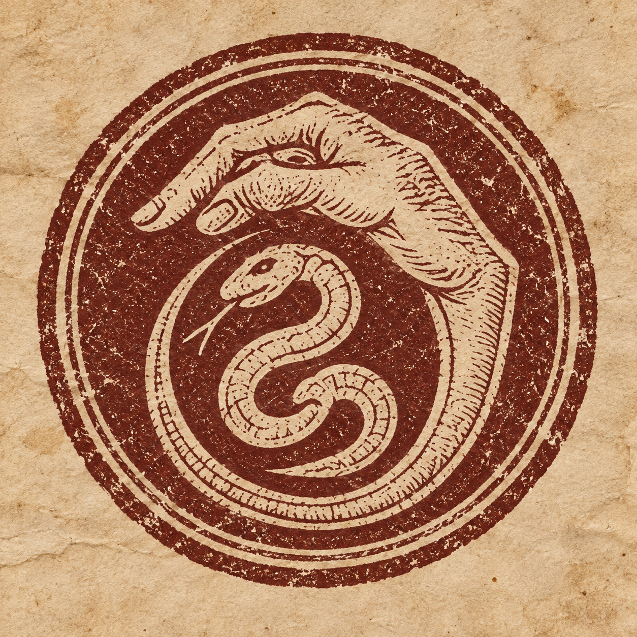 Golden Hand Stamp