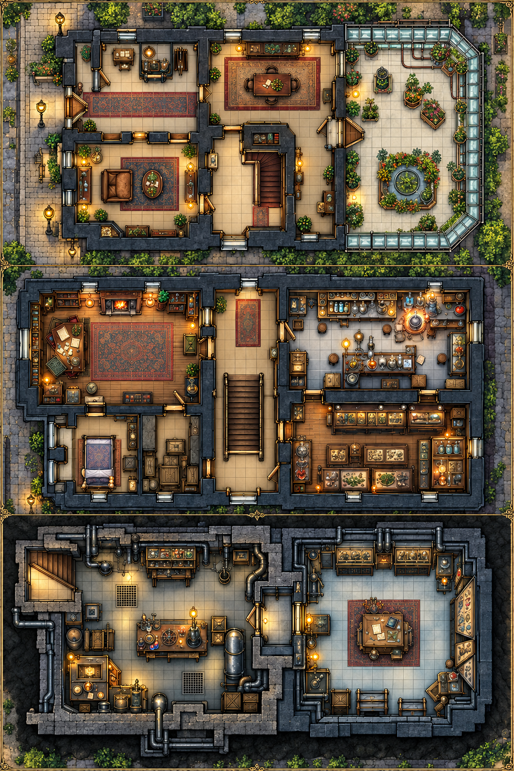 CV Hideout Battlemap