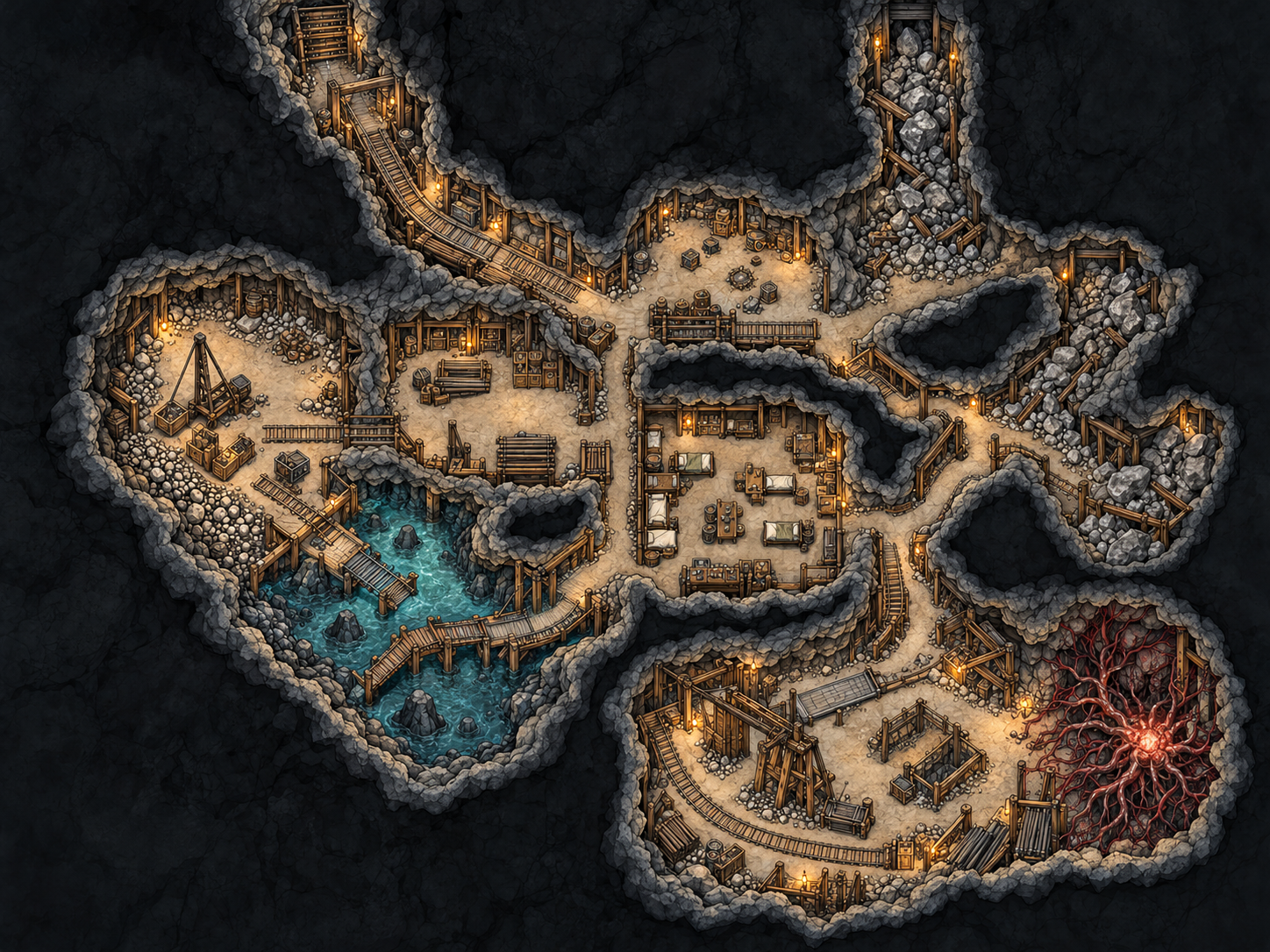 The Lower Works Map 2 Battlemap