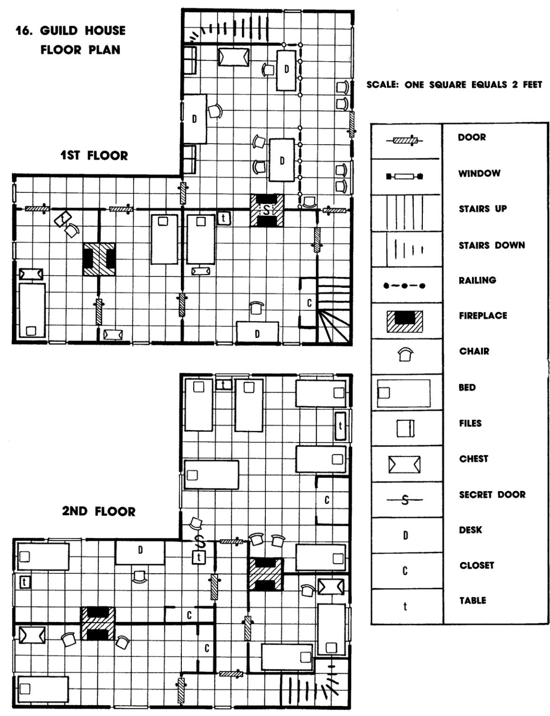 Guild House — First and Second Floor Plan